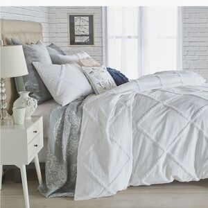 Peri NIP Chenille Lattice Duvet Cover